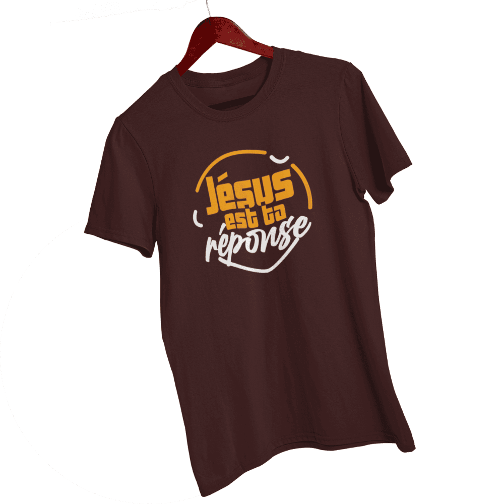 T-Shirt - "JESUS, ta réponse" - Jeotia