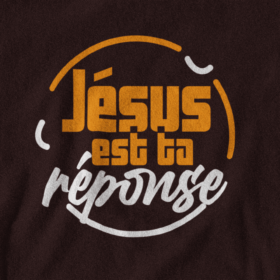 T-Shirt - "JESUS, ta réponse" - Jeotia