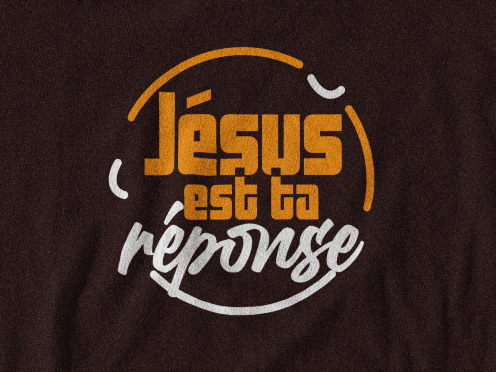 T-Shirt - "JESUS, ta réponse" - Jeotia